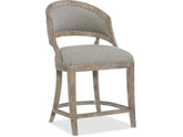 Hooker Furniture Casual Dining Boheme Garnier Barrel Back Counter Stool